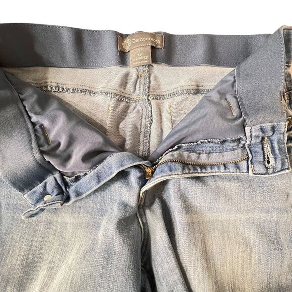 Democracy Blue Jeans Ab Technology Stretch Denim Womens Sz 10 Pockets - Picture 8 of 16